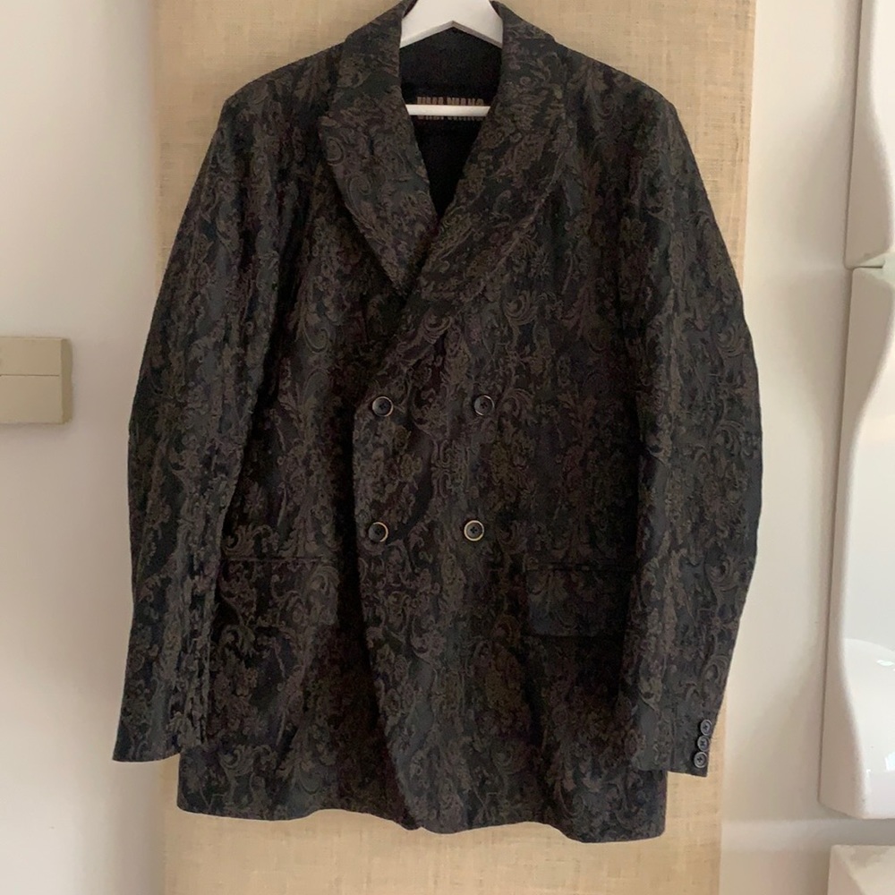 UMA WANG double breasted embroidery jacket